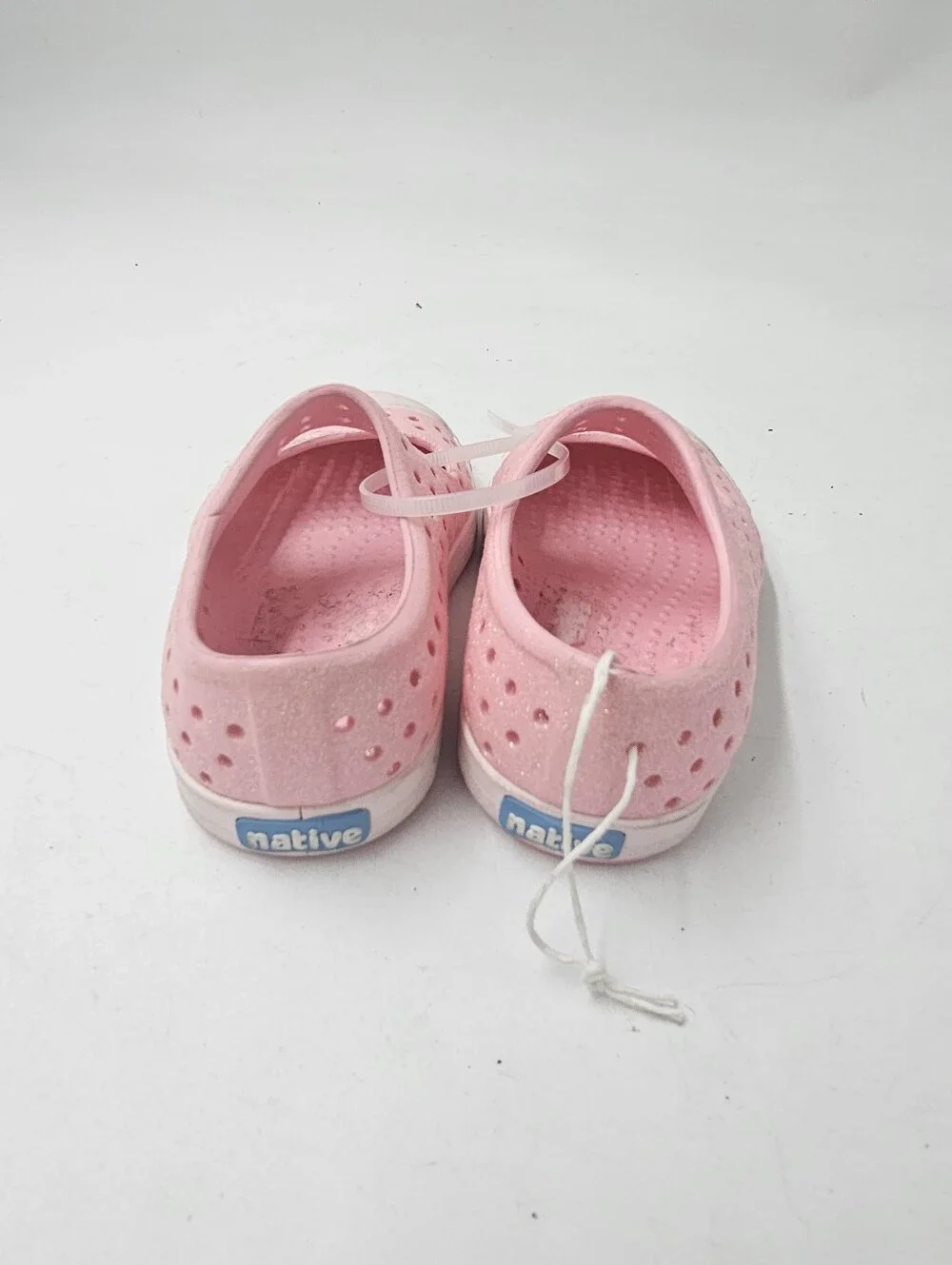 Native Shoes Kids Juniper Bling Mary Jane Pink Glitter Water Shoes Size C5 NWOT!
